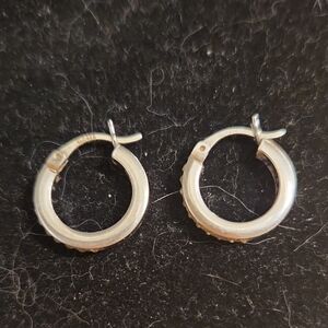 .925 Silver Mini Hoop Earrings